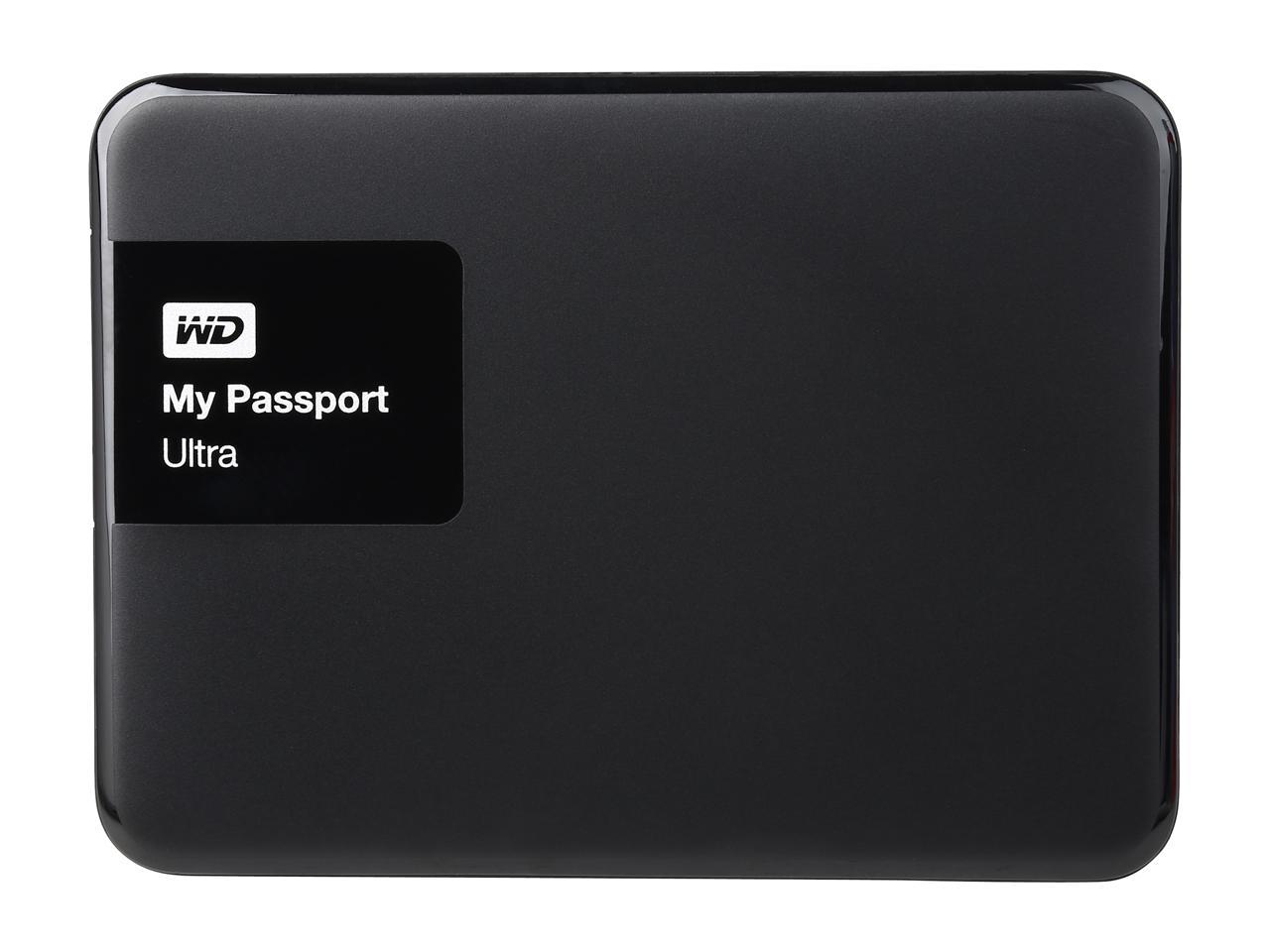 Western Digital 2TB My Passport Ultra Portable External Hard Drive, USB 3.0 - WDBBKD0020BBK-NESN Black