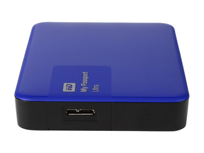 WD 3TB Blue My Passport Ultra Portable External Hard Drive - USB 3.0 - WDBBKD0030BBL-NESN