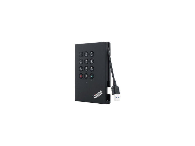 Lenovo 1TB ThinkPad Portable Secure External Hard Drive USB 3.0 Model 0A65621 Black