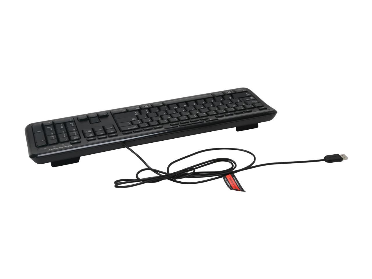 Microsoft Black USB Wired Desktop 600