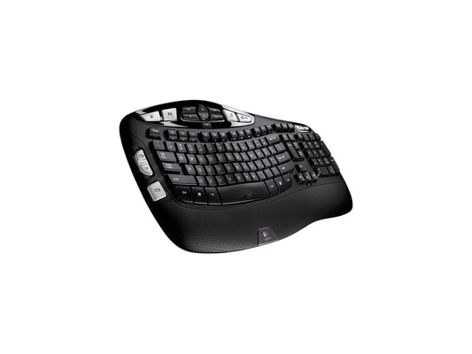 Logitech K350 2.4GHz Wireless Ergonomic Keyboard - Black