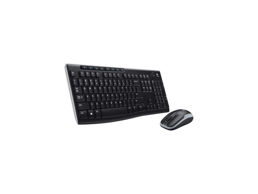 Logitech MK270 Wireless Keyboard and Mouse Combo 920-004536 - USB 2.0 RF Wireless Ergonomic Keyboard & Mouse