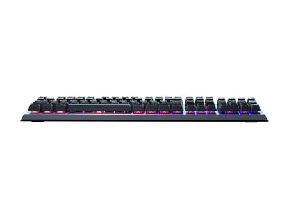 Cooler Master CK550 Gaming Mechanical Keyboard with RGB Backlighting, Brushed Aluminum Design, floating keycaps, On-the-Fly Controls, and Hybrid Key Rollover, Blue Mechanical Switch