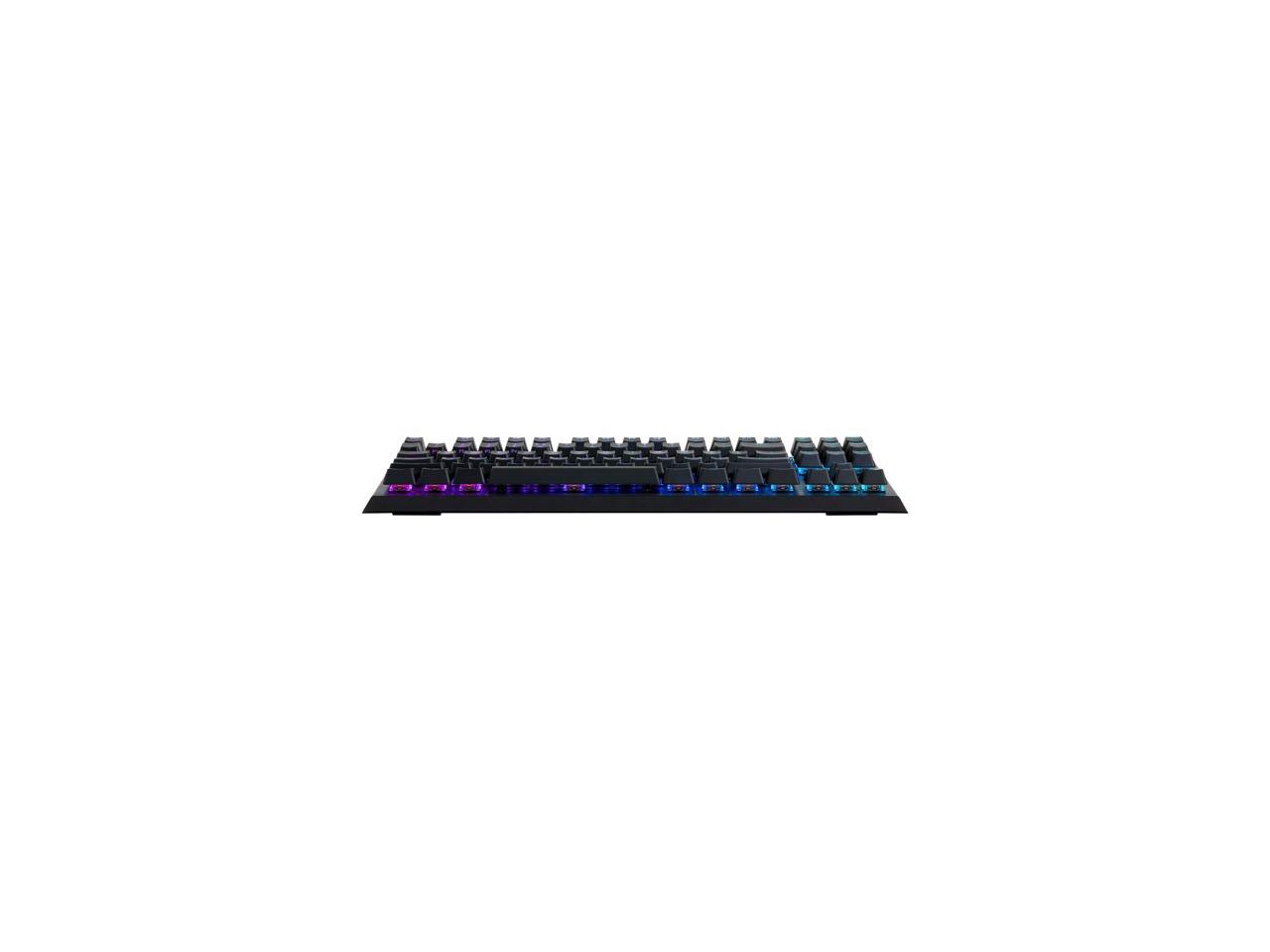 Cooler Master CK530 Tenkeyless Gaming Mechanical Keyboard with Red Switches, RGB Backlighting, On-the-Fly Controls, and Aluminum Top Plate