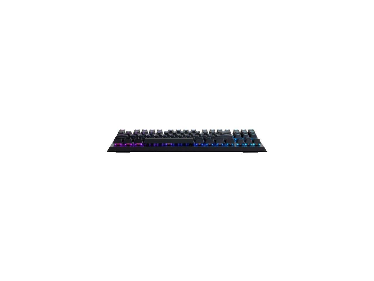 Cooler Master CK530 Tenkeyless Gaming Mechanical Keyboard with Blue Switches, RGB Backlighting, On-the-Fly Controls, and Aluminum Top Plate