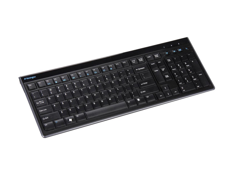 Kensington K72357US Slim Type USB Keyboard Compatible with PC or Mac (Black)