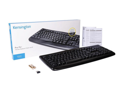 Kensington Pro Fit K72450US Black USB RF Wireless Standard Keyboard