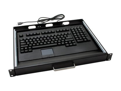 Adesso ACK-730UB-MRP 1U 19.00" Rackmount drawer with USB Touchpad Keyobard(Black)