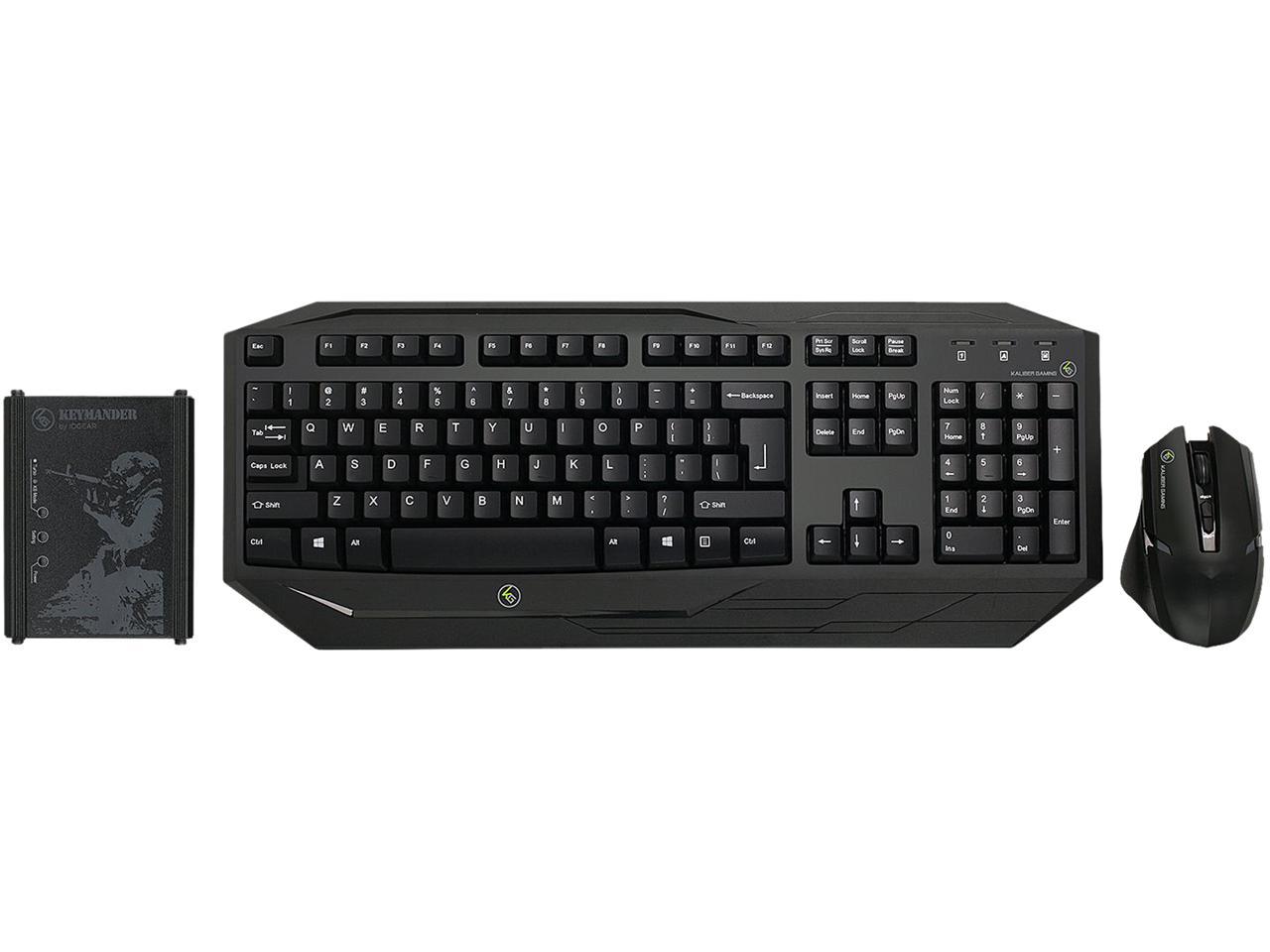 IOGEAR KeyMander Keyboard And Mouse Adapter Kit for PS4, PS3, Xbox One and Xbox 360 with Wireless Keyboard and Mouse
