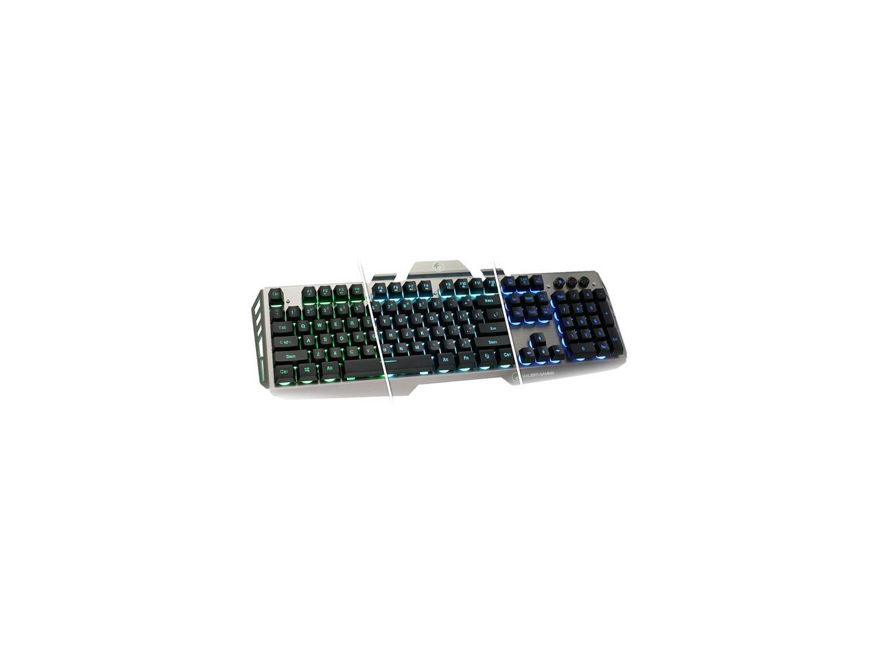 IOGEAR GKB704L-BK Kaliber Gaming HVER Aluminum Gaming Keyboard - Black / Gray