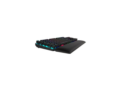 ASUS TUF Gaming K7 Optical-mech Gaming Keyboard with Tactile Switch, Detachable Wrist Rest, IP56 Waterproof Standard and Aura Sync RGB Lighting