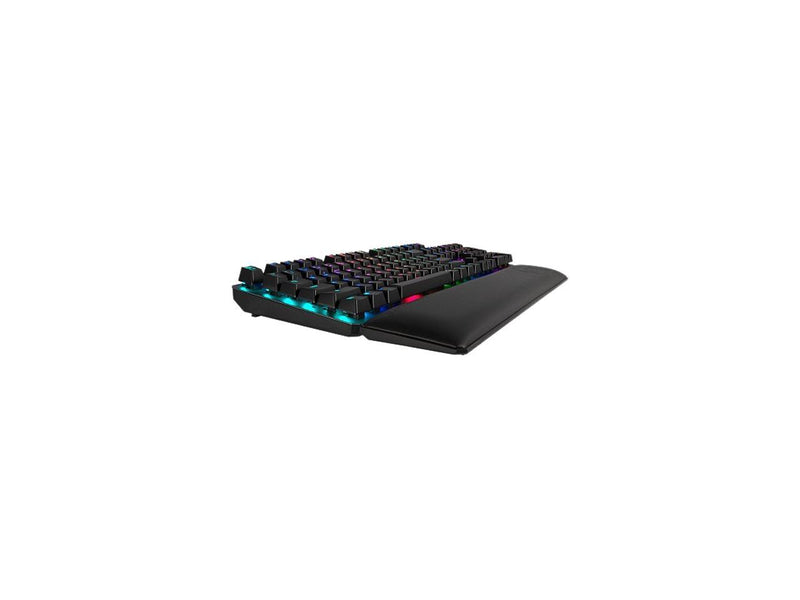 ASUS TUF Gaming K7 Optical-mech Gaming Keyboard with Linear Switch, Detachable Wrist Rest, IP56 Waterproof Standard and Aura Sync RGB Lighting