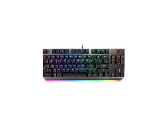 ASUS ROG Strix Scope TKL Wired Mechanical RGB Gaming Keyboard for FPS Games, Cherry MX Brown Switches, Aluminum Frame, Aura Sync Lighting