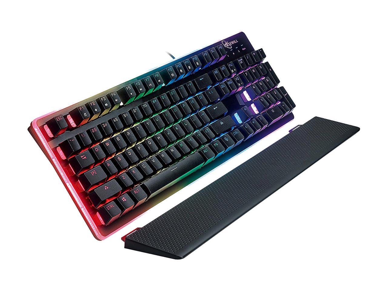 ROSEWILL NEON K51 - Hybrid Mechanical RGB Gaming Keyboard / Multicolor Backlit Keyboard (Black)
