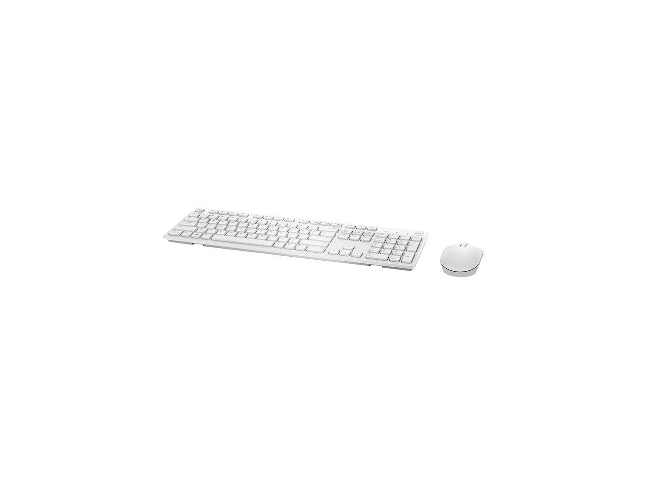 DELL KM636 580-ADVO White USB RF Wireless Standard Keyboard & Mouse