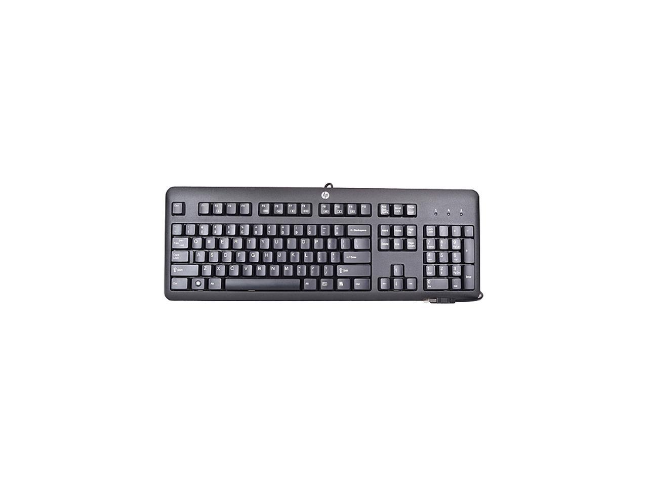 HP QY776AT#ABA Black USB Wired Standard Keyboard