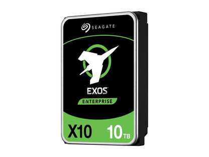 Seagate Exos X10 10TB (Helium) 7200 RPM SAS 12Gb/s 256MB Cache Standard Model 512e 3.5'' Internal Hard Drive ST10000NM0096