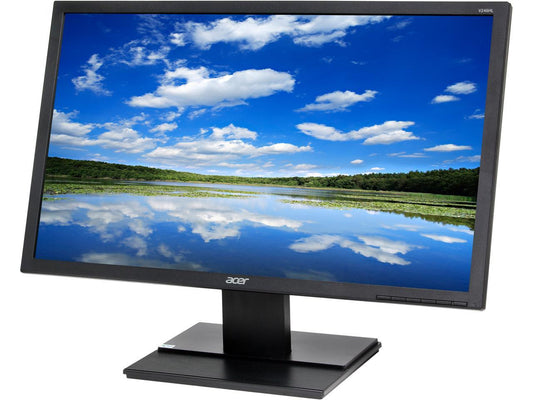 Acer V246HL bmdp UM.FV6AA.004 24" 1920 x 1080 60 Hz D-Sub, DVI, DisplayPort Built-in Speakers LCD Monitor