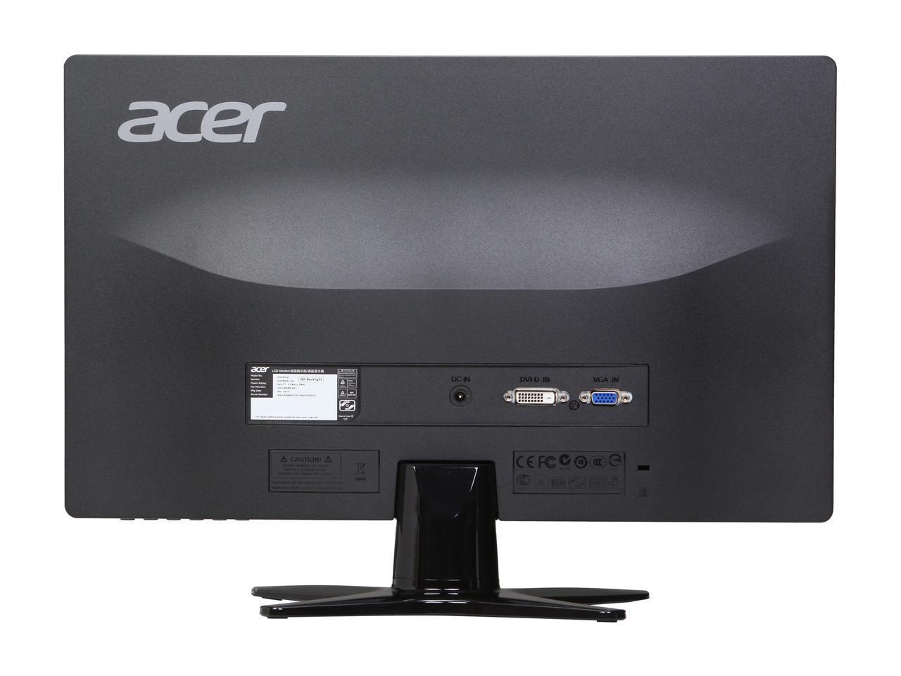 Acer G6 Series G206HQLbd 19.5" 1600 x 900 5 ms 60 Hz D-Sub, DVI LCD Monitor