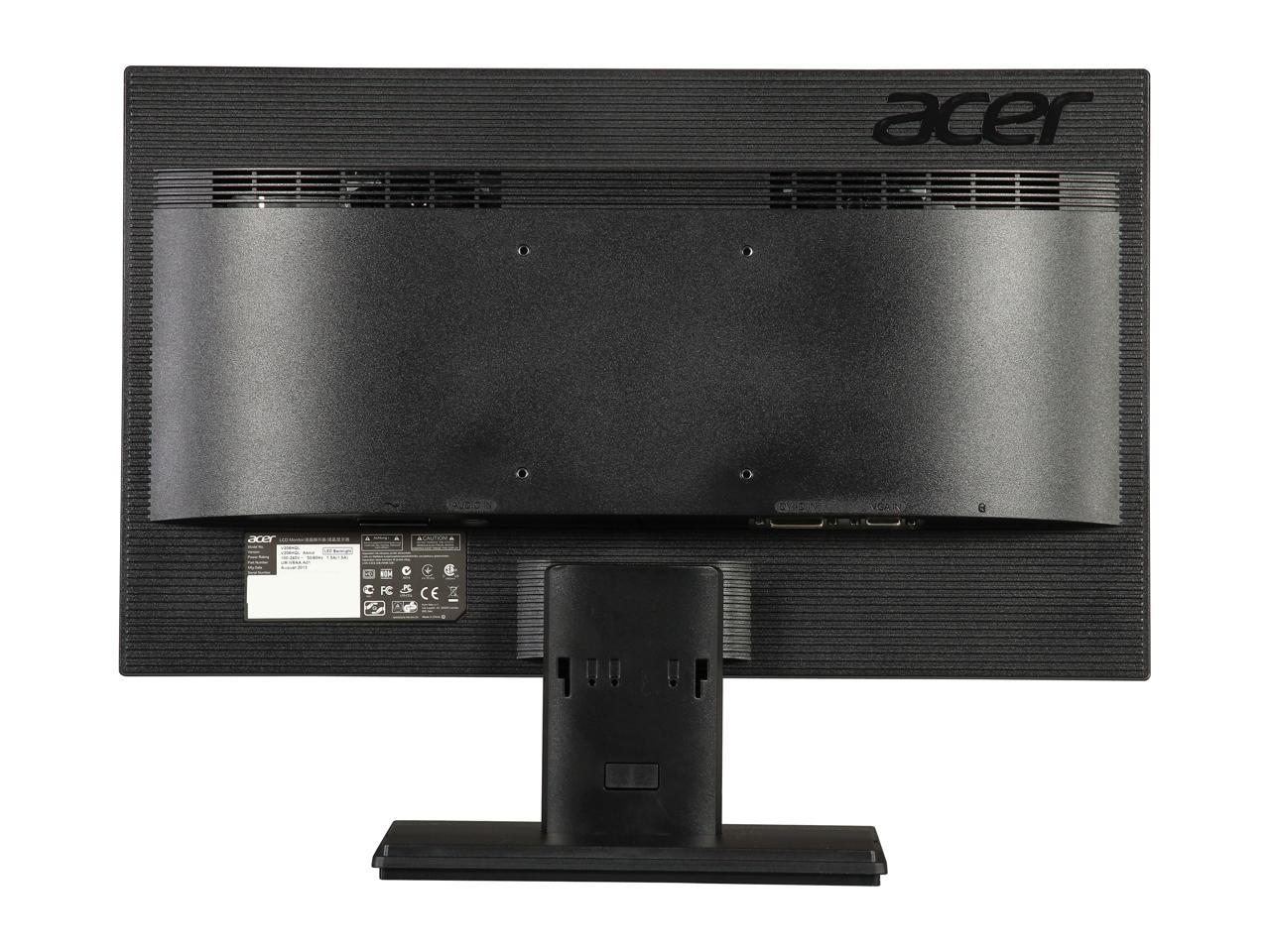 Acer V206HQL Abmd 20" (Actual size 19.5") 1600 x 900 HD+ 5ms (GTG) 60Hz VGA DVI Built-in Speakers Backlit LED LCD Monitor