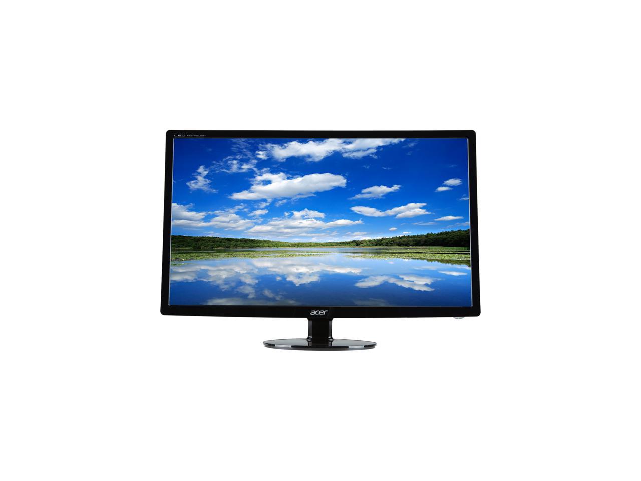 Acer Black S271HL 27" 6ms HDMI Widescreen LED backlit LCD Monitor 300 cd/m2 100,000,000:1, 178° wide view angel