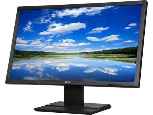 Acer V246HL bmid 24" Full HD 1920 x 1080 16:9 5ms VGA DVI HDMI 16.7 Million Color Support Adjustable Display Angle Built-in Speakers LED LCD Monitor