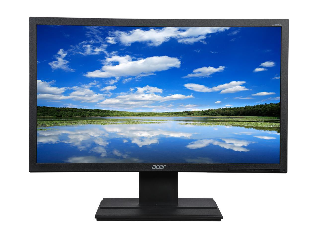 Acer V226HQL Bbd 22" (Diagonal 21.5") Full HD 1920 x 1080 60Hz 5ms DVI VGA Acer eColor LED Backlight LCD Monitor