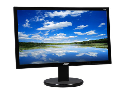 Acer K2 Series K202HQL bd 20" (Actual size 19.5") 1600 x 900 Resolution 60Hz 5ms DVI VGA Anti-Glare HDCP Support Backlit LED LCD Monitor