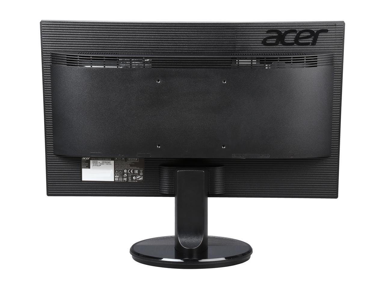 Acer K2 Series K202HQL bd 20" (Actual size 19.5") 1600 x 900 Resolution 60Hz 5ms DVI VGA Anti-Glare HDCP Support Backlit LED LCD Monitor