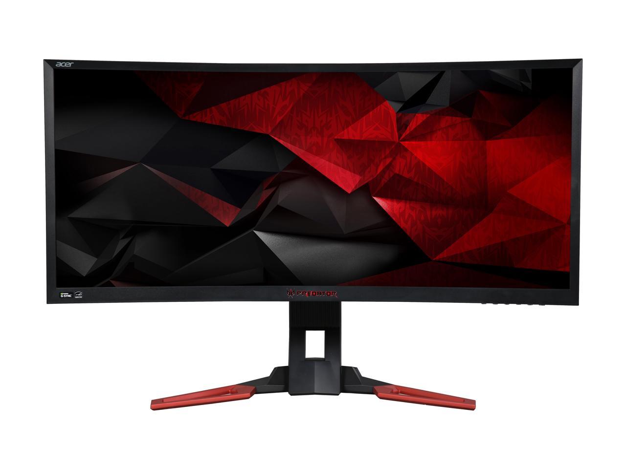 Acer Predator Z35 bmiphz 35" UXGA 2560 x 1080 2K Resolution 4ms 200Hz OvereClocked DisplayPort HDMI Built-in Speakers NVIDIA G-Sync Flicker-Less Technology Ultra-Wide Backlit LED Curved Gaming Monitor