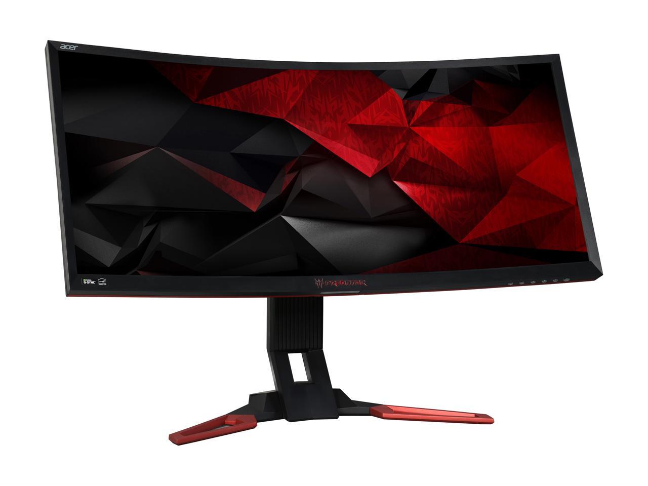 Acer Predator Z35 bmiphz 35" UXGA 2560 x 1080 2K Resolution 4ms 200Hz OvereClocked DisplayPort HDMI Built-in Speakers NVIDIA G-Sync Flicker-Less Technology Ultra-Wide Backlit LED Curved Gaming Monitor