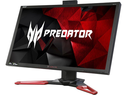 Acer Predator XB1 XB241H bmipr 24" Full HD 1920 x 1080 1ms 144Hz 180Hz OverClocked HDMI DisplayPort NVIDIA G-SYNC Technology Built-in Speakers Flicker-Less Technology Backlit LED Gaming Monitor