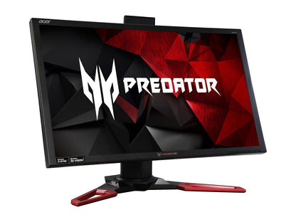 Acer Predator XB1 XB241H bmipr 24" Full HD 1920 x 1080 1ms 144Hz 180Hz OverClocked HDMI DisplayPort NVIDIA G-SYNC Technology Built-in Speakers Flicker-Less Technology Backlit LED Gaming Monitor