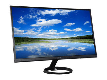 Acer R Series R271 bid Black 27" IPS 4ms (GTG) Widescreen LED Blacklight LCD 1920 x 1080 FHD, Ultra-Sim Framless Design, w/ AcerFlicker Less Technology, Vision Health Technologies