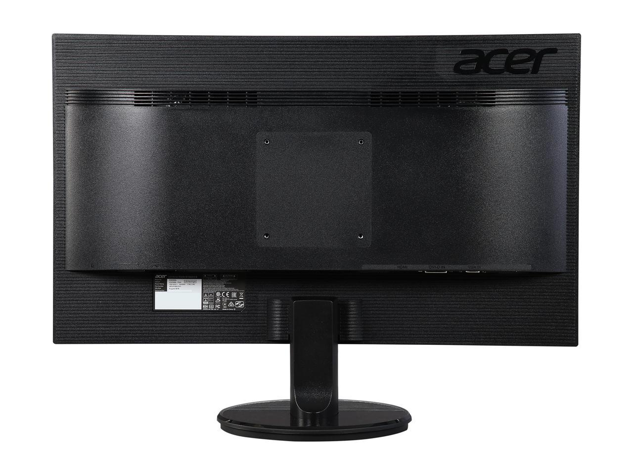 Acer K2 Series K242HQL cbid 23.6" TN 1ms (GTG) Black Widescreen LED/LCD Monitor 1920 x 1080 FHD at 60 Hz Refresh Rate, Eco Friendly Design, Visual Comfortable W/D-sub HDMI, and DVI Connectivity