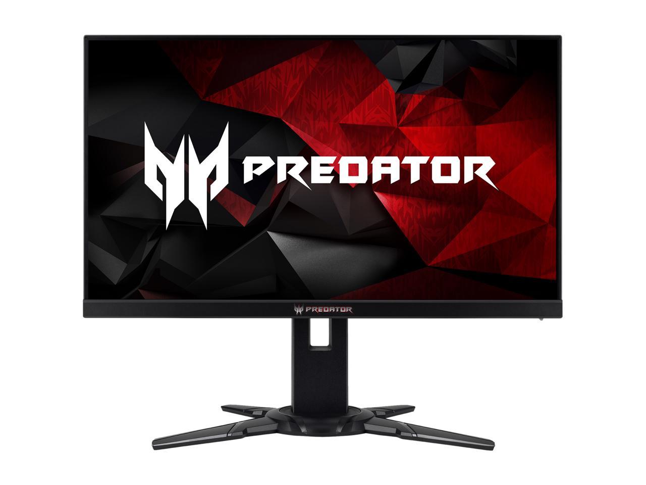 Acer Predator XB2 XB252Q BMIPRZ 24.5" 1920 x 1080 1ms (GTG) 240 Hz NVIDIA G-Sync Frameless Gaming Monitor, VESA Mountable, HDMI, DisplayPort, Built-in Speaker