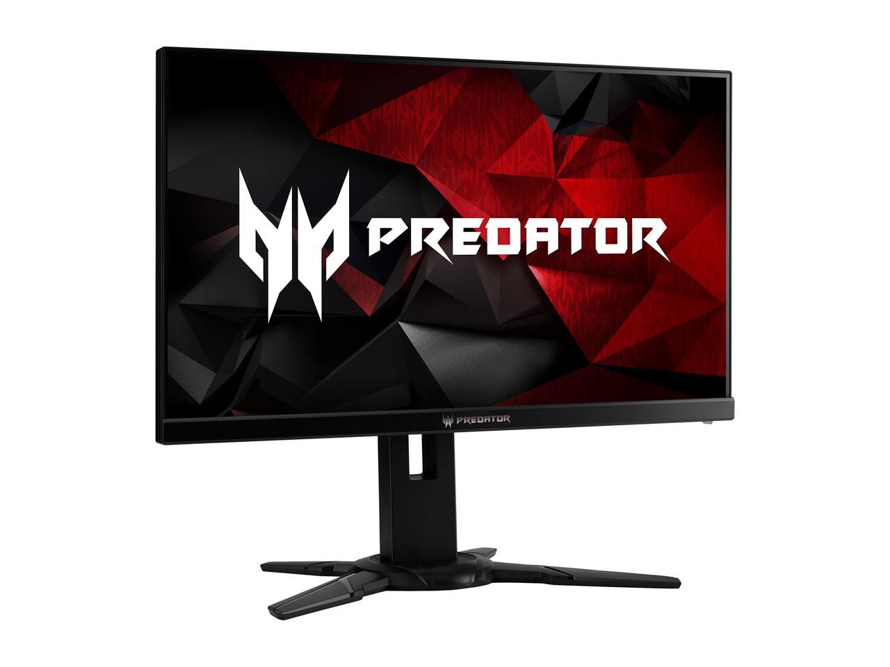 Acer Predator XB2 XB252Q BMIPRZ 24.5" 1920 x 1080 1ms (GTG) 240 Hz NVIDIA G-Sync Frameless Gaming Monitor, VESA Mountable, HDMI, DisplayPort, Built-in Speaker