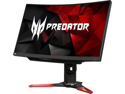 Acer Predator Z1 (Z271T bmiphz) Black / Red 27" 144Hz, 1920 x 1080 16:9, 1800R Curved Gaming Monitor, NVIDIA G-Sync Technology, Tobii Eye Tracking Technology VisionCare Technology, 2 x 7W Speakers