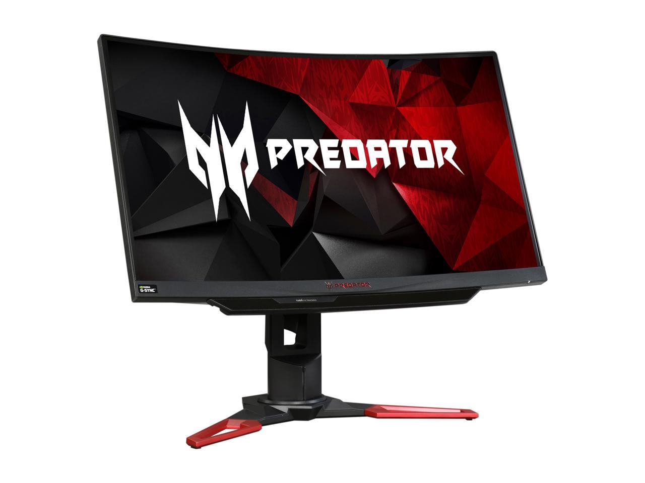 Acer Predator Z1 (Z271T bmiphz) Black / Red 27" 144Hz, 1920 x 1080 16:9, 1800R Curved Gaming Monitor, NVIDIA G-Sync Technology, Tobii Eye Tracking Technology VisionCare Technology, 2 x 7W Speakers