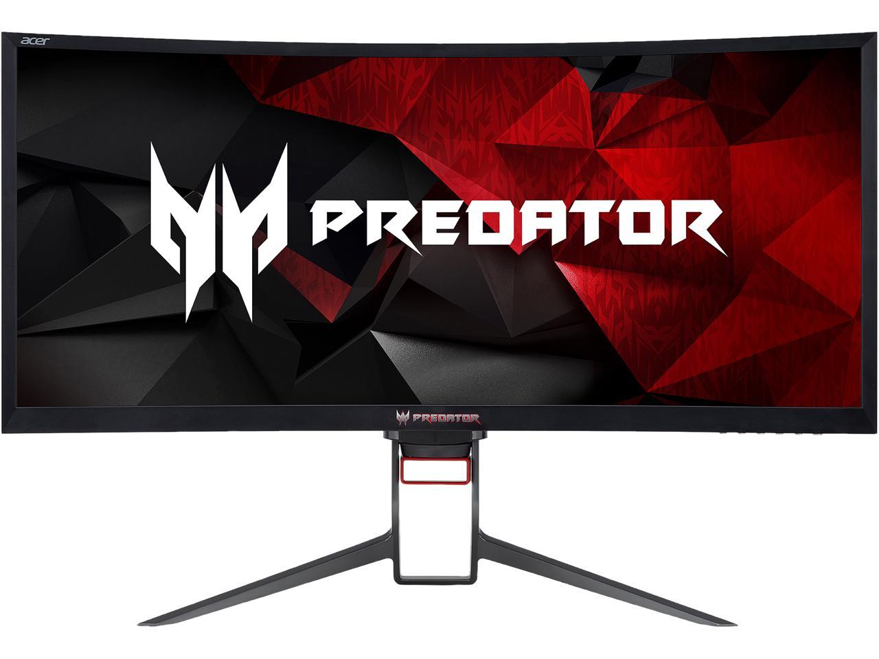 Acer Predator Z35 Z35P bmiphz 35" Quad HD 3440 x 1440 4ms 100Hz 120Hz (OC) HDMI DisplayPort NVIDIA G-SYNC Flicker-Less Technology Built-in Speakers UltraWide Backlit LED Gaming Monitor