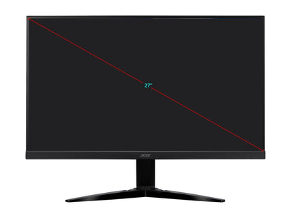 Acer KG271 bmiix 27" Full HD 1920 x 1080 75Hz 1ms HDMI VGA AMD FreeSync ZeroFrame Flikcer-Less BlueShield Built-in Speakers LED Backlit LCD Gaming Monitor