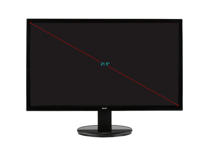 Acer K222HQL bid 21.5" Full HD 1920 x 1080 60Hz 5ms DVI HDMI VGA EcoDisplay Adaptive Contrast Management Backlit LED LCD Monitor