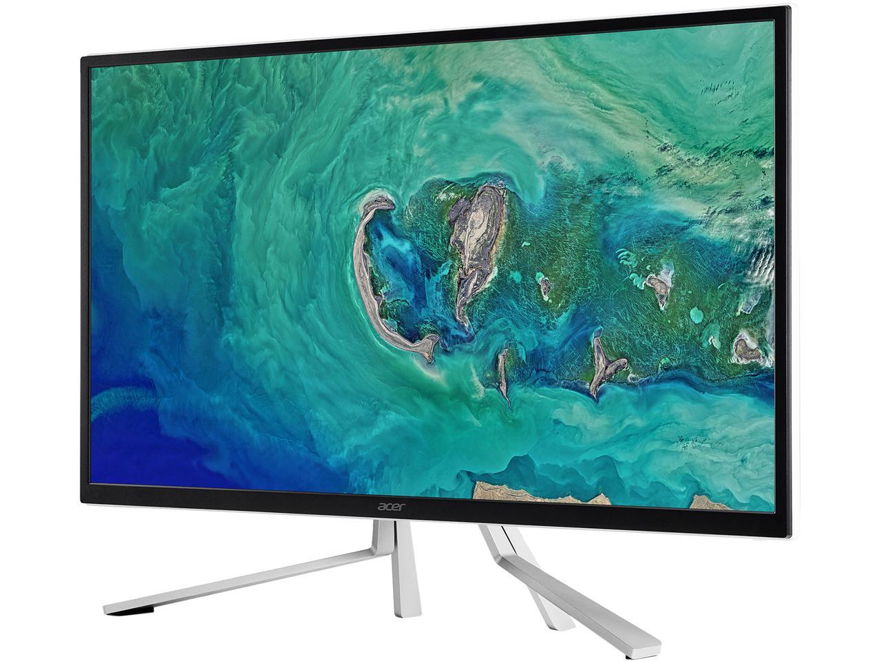 Acer ET322QK wmiipx 32" (Actual size 31.5") Ultra HD 3840 x 2160 4K 4ms (GTG) 60Hz 2 x HDMI DisplayPort AMD FreeSync Built-in Speakers Backlit LED LCD Monitor