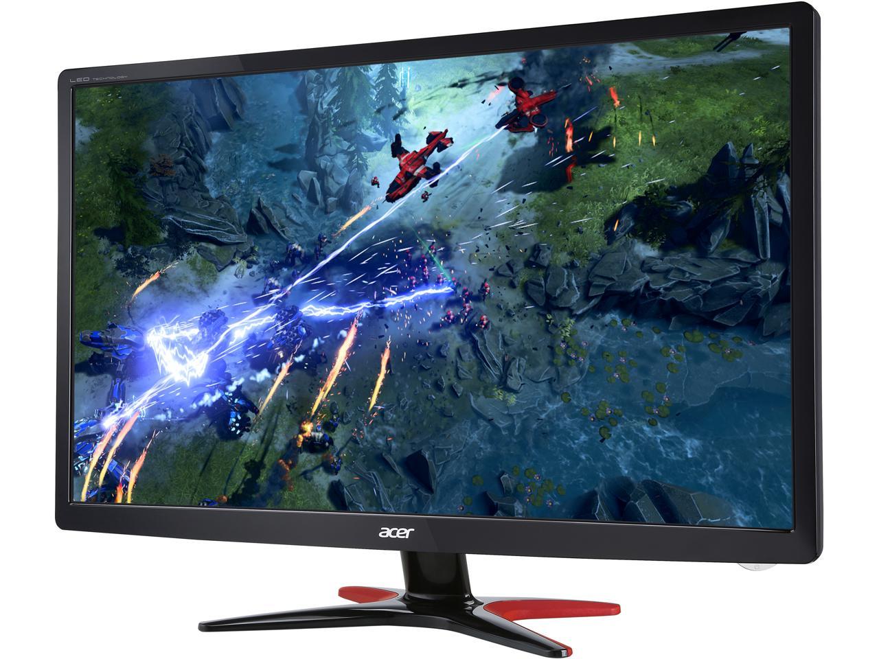 Acer GF246 bmipx 24" Full HD 1920 x 1080 75Hz 1ms HDMI VGA DisplayPort AMD FreeSync Built-in Speakers FlickerLess Blue Light Filter LED Backlit Gaming Monitor