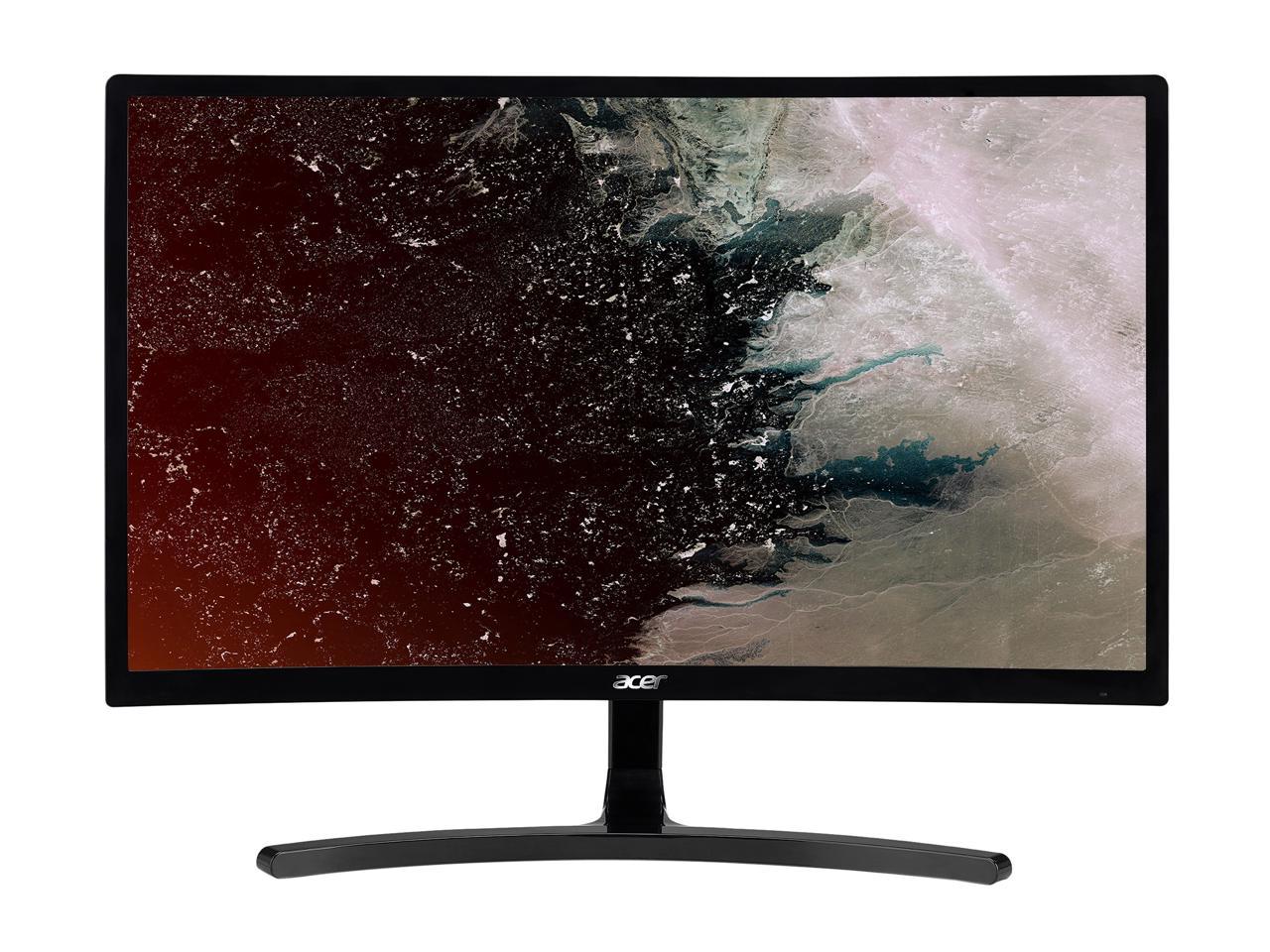 Acer ED242QR Abidpx 24" Full HD 1920 x 1080 144Hz DVI HDMI DisplayPort AMD FreeSync Technology Widescreen Backlit LED Curved Gaming Monitor