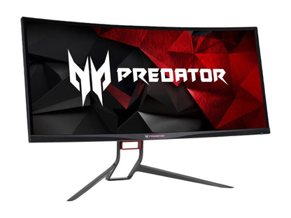 Acer Predator X34 Pbmiphzx 34" 3440 x 1440 UltraWide QHD 4ms 100HZ NVIDIA G-SYNC ZeroFrame Design Tilt Swivel Height Adjustable IPS Cuved Ultra-wide Gaming Monitor