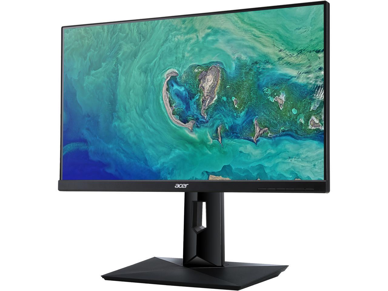 Acer CB271HU bmidprx 27" WQHD 2560x1440 2K Resolution 60Hz 4ms DVI HDMI DisplayPort 100%sRGB Bule Light Filter Built-in Speakers Backlit LED IPS Monitor