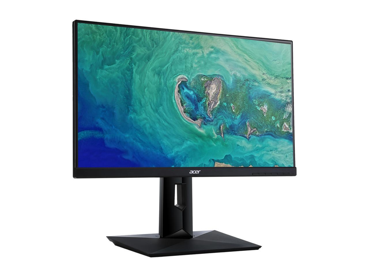 Acer CB271HU bmidprx 27" WQHD 2560x1440 2K Resolution 60Hz 4ms DVI HDMI DisplayPort 100%sRGB Bule Light Filter Built-in Speakers Backlit LED IPS Monitor