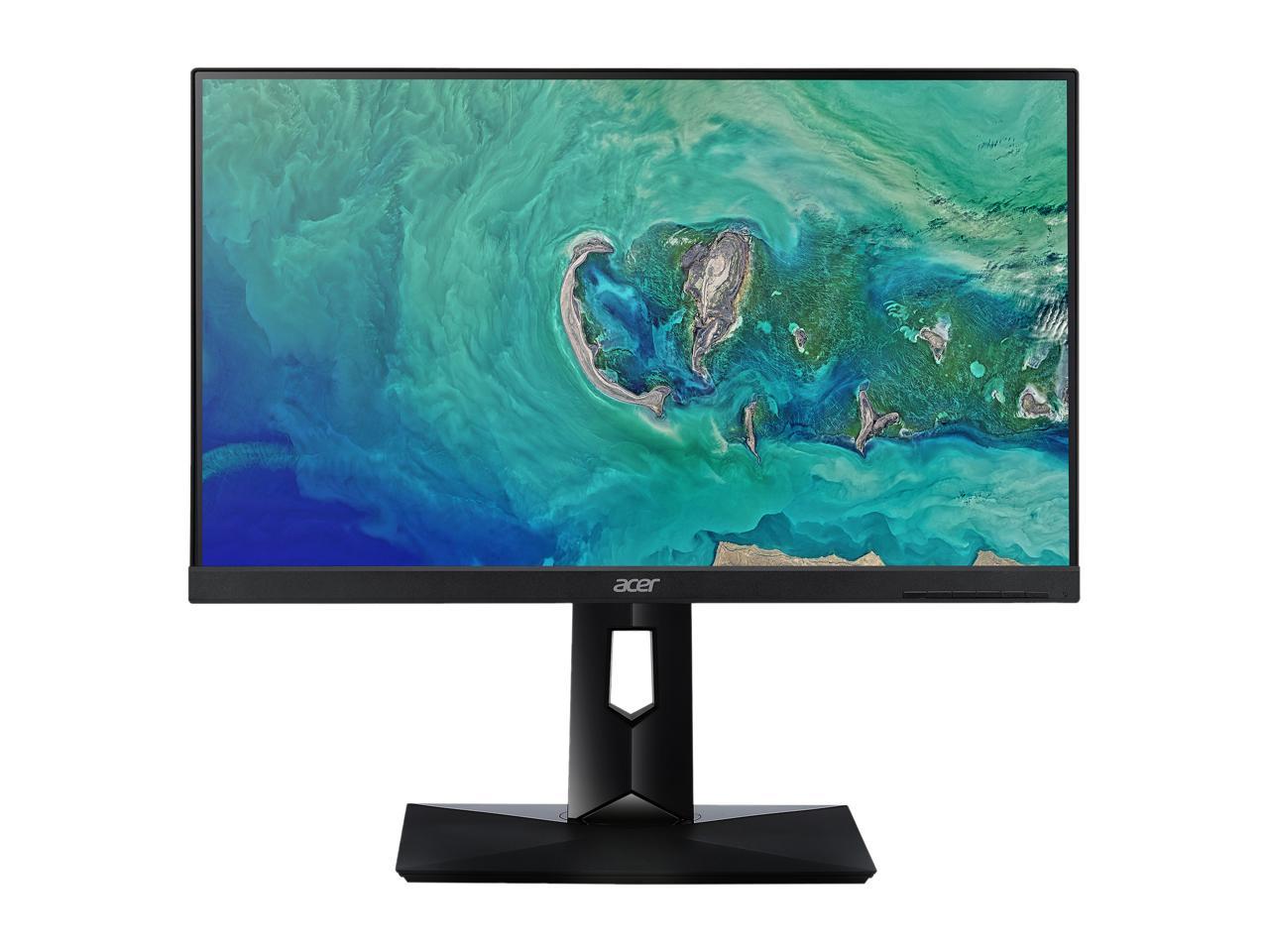 Acer CB271HU bmidprx 27" WQHD 2560x1440 2K Resolution 60Hz 4ms DVI HDMI DisplayPort 100%sRGB Bule Light Filter Built-in Speakers Backlit LED IPS Monitor