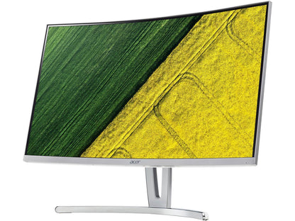 Acer ED273 wmidx 27" Curved FreeSync 1080P 75Hz Gaming Monitor, 4ms, 3,000:1 Contrast, 2 x 2W Speakers, VGA, DVI, HDMI, Tilt